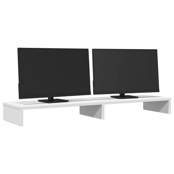 vidaXL Stalak za monitor bijeli 100 x 27 x 10 cm od konstruiranog drva