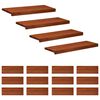 vidaXL Step treads 16 kom. 70 x 25 x 2 cm Smeđa Čvrsto drvo bukve