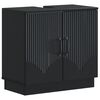 vidaXL Kupaonski ormarić za sudoper HOORN Crna 59,5 x 31,5 x 56 cm