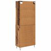 vidaXL Highboard s ladicama 2 pcs Staro drvo Konstruirano drvo