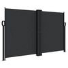 vidaXL Bočna tenda na uvlačenje crna 140 x 1200 cm