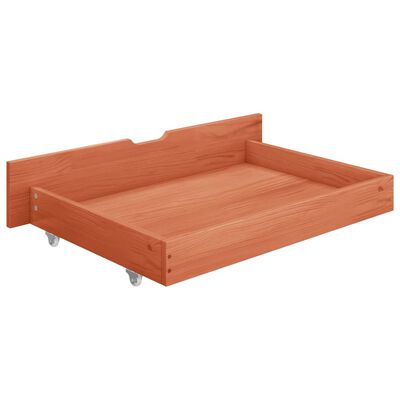 vidaXL Okvir za krevet s baldahinom i 4 ladice 140 x 200 cm borovina