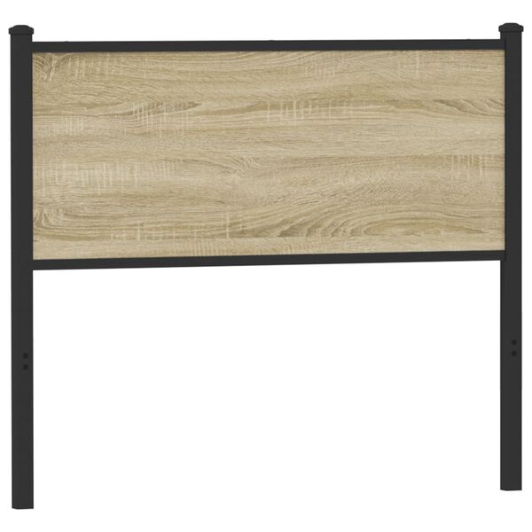 vidaXL Zamjensko uzglavlje boja hrasta sonome 107 cm konstruirano drvo i čelik