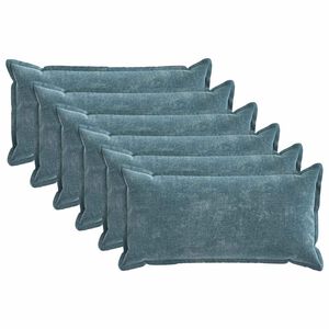 vidaXL Presvlaka za jastuk 6 pcs HOUTEN Plava 40 x 80 cm