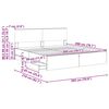 vidaXL Krevetna konstrukcija s ladicama Sonoma hrast 200 x 200 cm