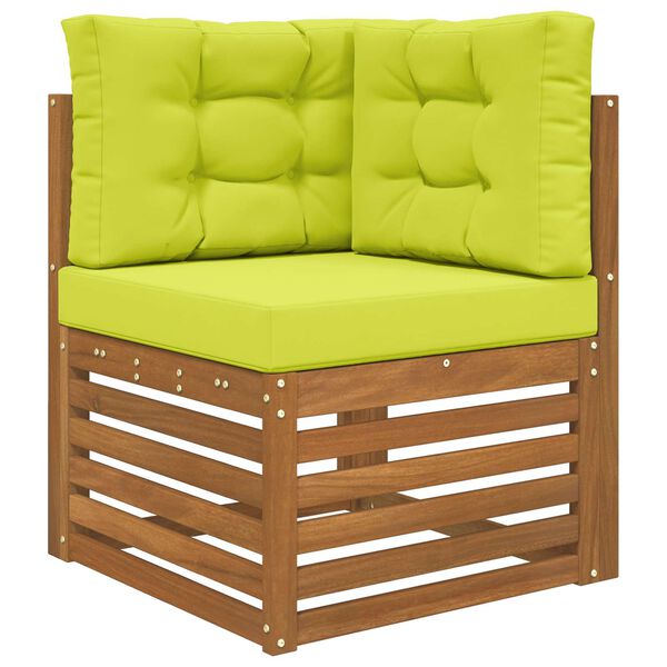 vidaXL Jastuk za vanjsku sofU 3 pcs Zelena Poliester