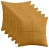 vidaXL Presvlaka za jastuk 6 pcs ALMELO Žuta 30 x 30 cm Kord