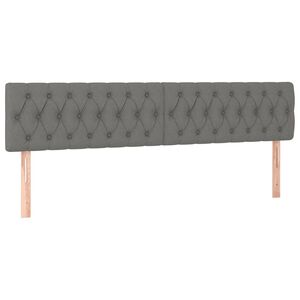 vidaXL Uzglavlja tamnosiva 180x7x78/88 cm od tkanine