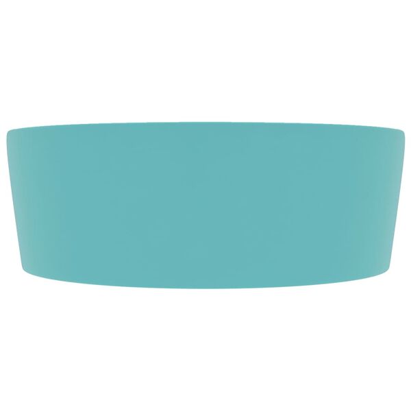 vidaXL Luksuzni umivaonik mat svjetlozeleni 36 x 13 cm keramički