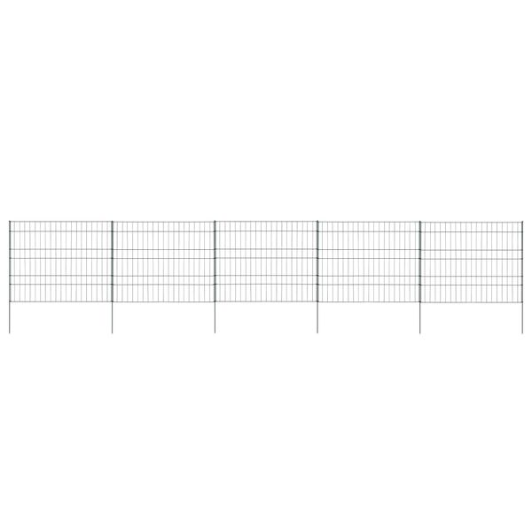 vidaXL Set vrtnih ograda 99,6 x 79,8 cm zeleni
