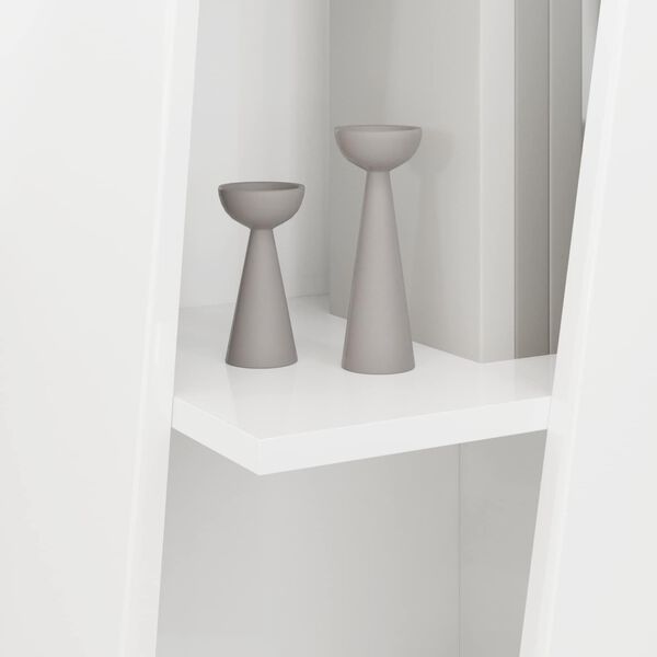 vidaXL Bočna polica Visoki sjaj bijela 33 x 32 x 100,5 cm