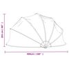 vidaXL Okrugla bazenska kupola 406 x 203 cm PVC