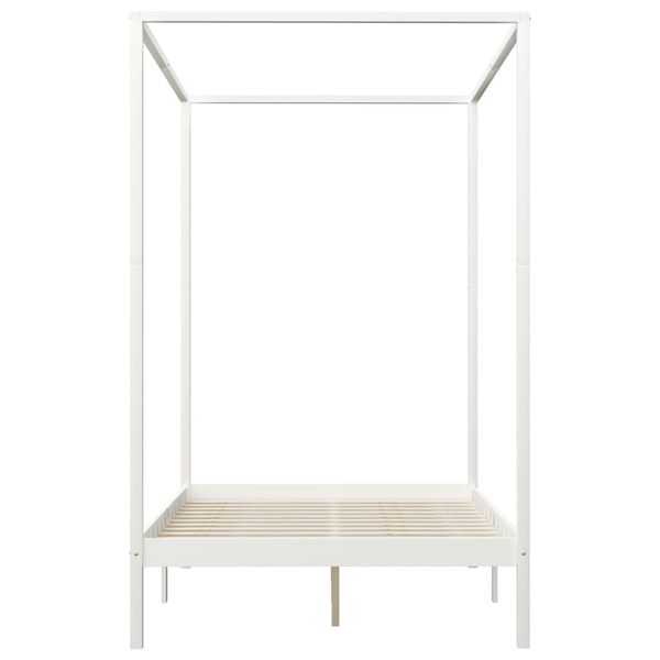 vidaXL Okvir za krevet s baldahinom i 2 ladice 140 x 200 cm borovina