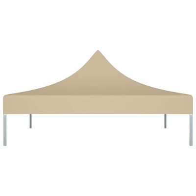 vidaXL Krov za šator za zabave 2 x 2 m bež 270 g/m²