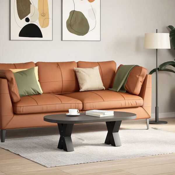 vidaXL Noge za klub stolić u obliku slova X, 2 kom, crne, 30 x (30-31) cm, čelik