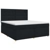 vidaXL Boxspring krevet s madracem Crna 140 x 190 cm Tkanina