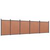 vidaXL Panel za ogradu smeđi 872 x 186 cm WPC