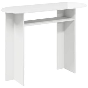 vidaXL Konzolna stolica Bijela visokog sjaja 100 x 39,5 x 75 cm
