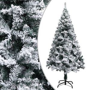 vidaXL Umjetno božićno drvce sa snijegom zeleno 150 cm PVC