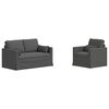 vidaXL Set sofe 2 pcs Tamno siva 139 x 78 x 80 cm tkanina