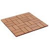 vidaXL Pločice za decking 22 pcs Tikovina 30 x 30 cm