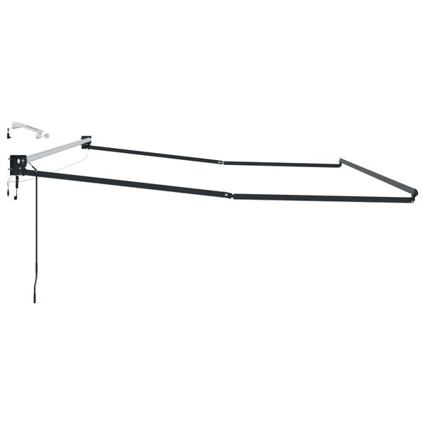 vidaXL Električni sklopivi okvir tende Antracit 4 x 2 m Aluminij