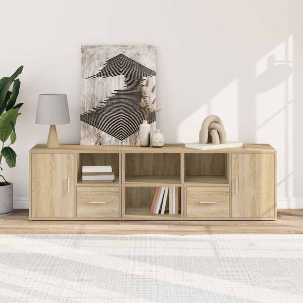 vidaXL Kutni ormarić boja hrasta sonome 160x40x45 konstruirano drvo