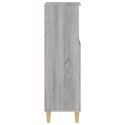 vidaXL Kupaonski ormarić sivi hrast 30x30x100 cm konstruirano drvo