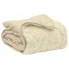 vidaXL Zimska pokrivača Krema 140 x 200 cm Mikrofibra i teddy flis