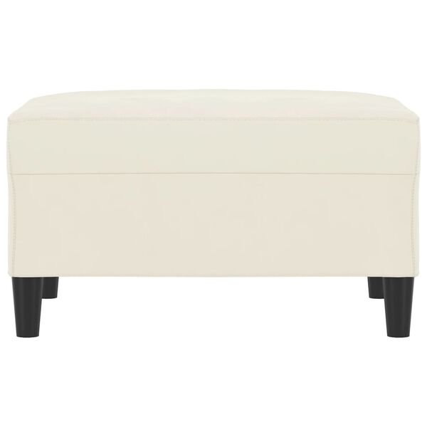 vidaXL Tabure Krem 70 x 55 x 41 cm baršunasti