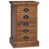 vidaXL Komoda s ladicama Prirodna 35 x 30 x 60 cm Čvrsto teak drvo