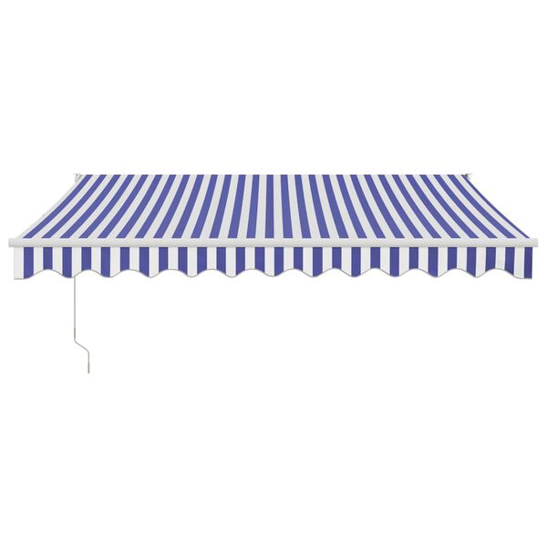 vidaXL Tenda na ručno uvlačenje bordo 350 x 250 cm