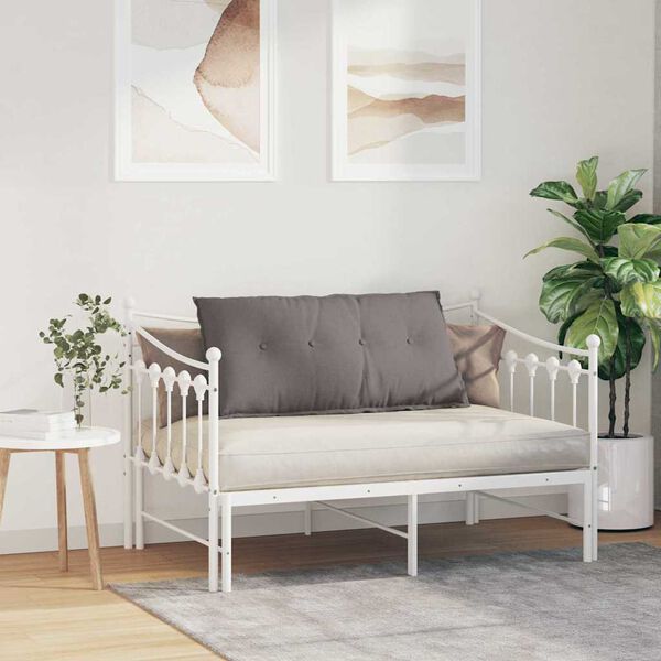 vidaXL Jastuk za leđa Sivo-smeđa 100 x 19 x 50 cm tkanina