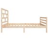 vidaXL Okvir za krevet od masivne borovine 100 x 200 cm