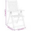 vidaXL 3-dijelni vrtni blagovaonski set 85x85x74 cm od masivnog bagremovog drva