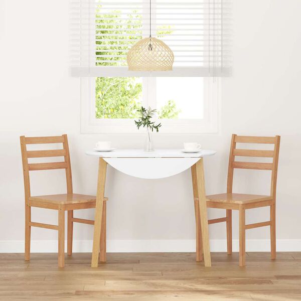 vidaXL Blagovaonske stolice 2 kom Puna drvena guma