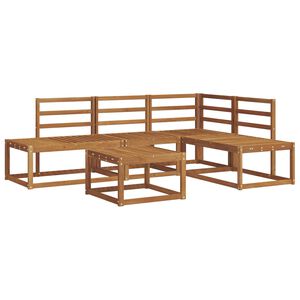 vidaXL Set vanjskih sofa 5 Komad Prirodna Čvrsto drvo akacije
