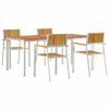 vidaXL Vanjski set za objedovanje 5 kom. 180 x 90 x 75 cm