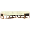 vidaXL Set vanjskih sofa s jastukom 5 pcs Prirodna i krem