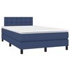 vidaXL Krevet s oprugama i madracem plavi 120 x 190 cm od tkanine