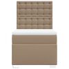 vidaXL Krevet s oprugama i madrac cappuccino 80x200 cm od umjetne kože