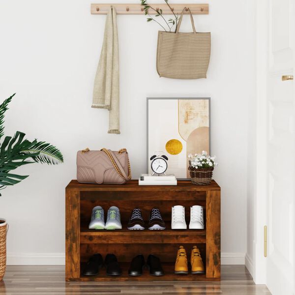 vidaXL Stalak za cipele boja hrasta 75x35x45 cm konstruirano drvo