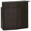 vidaXL Vrtni barski stol smeđi 120 x 55 x 110 cm od poliratana