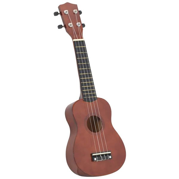 vidaXL Set ukulelea Soprano s futrolom za djecu Natural 23 "