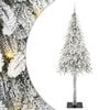 vidaXL Božićno drvce s 300 LED svjetlima Bijelo 210 cm PE i čelik