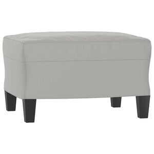 vidaXL Tabure svjetlosivi 60 x 50 x 41 cm od mikrovlakana