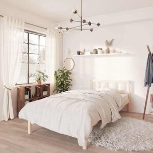 vidaXL Okvir za krevet od borovine 75 x 190 cm mali jednokrevetni