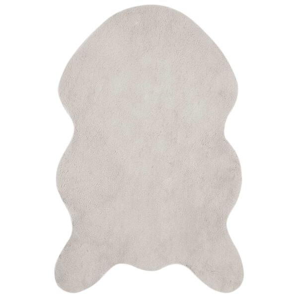 vidaXL Faux Rabbit Fur Rug Olite Bež 60 x 90 cm Poliester