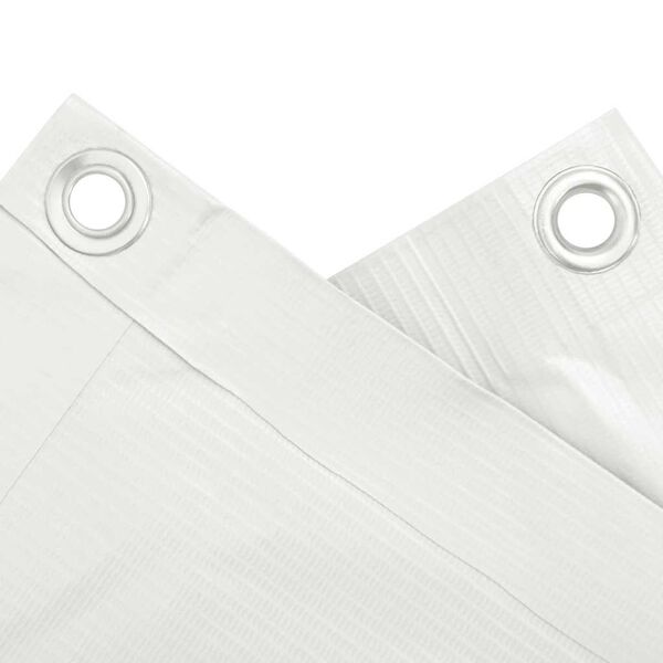 vidaXL Balkonski zaslon za privatnost bijeli 300 x 120 cm PVC