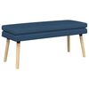 vidaXL Klupa s dvostrukim slojem Plava 110 x 40 x 47 cm Tkanina
